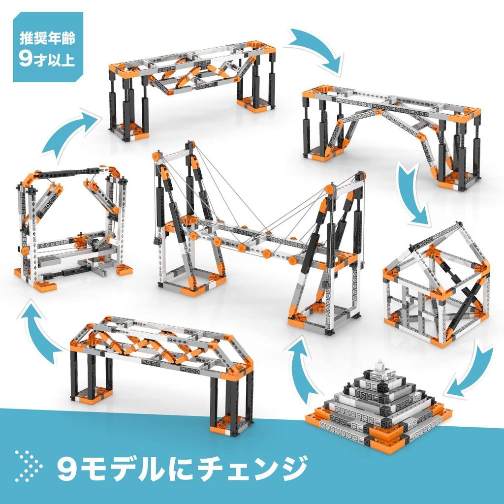 Engino Engineering Architectural Construction Learning Educational Toy for Ages Elementary School STEAM Buildings and 9 Shapes to DISCOVERING STEM