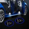 Беспроводная подсветка приветствия на дверь автомобиля, светодиодный HD-проектор, декоративные наклейки для Mercedes Benz AMG W204 W213 W205 W211 W212 W176