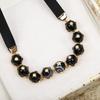 2024 Новое Винтажное Горячее Бренд Женское Ожерелье Роскошные Ювелирные Изделия Для Женщин Черный Жемчуг Дизайнерский Кулон Мода Вечеринка Ленточные Ожерелья