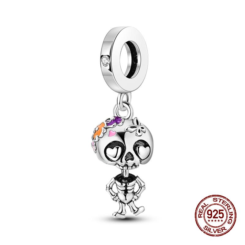 100% стерлингового серебра 925 пробы, лев, собака, слон, светлячок, кошка, дерево жизни, подвески в виде животных, подходят для оригинальных браслетов 925, ювелирные изделия своими руками