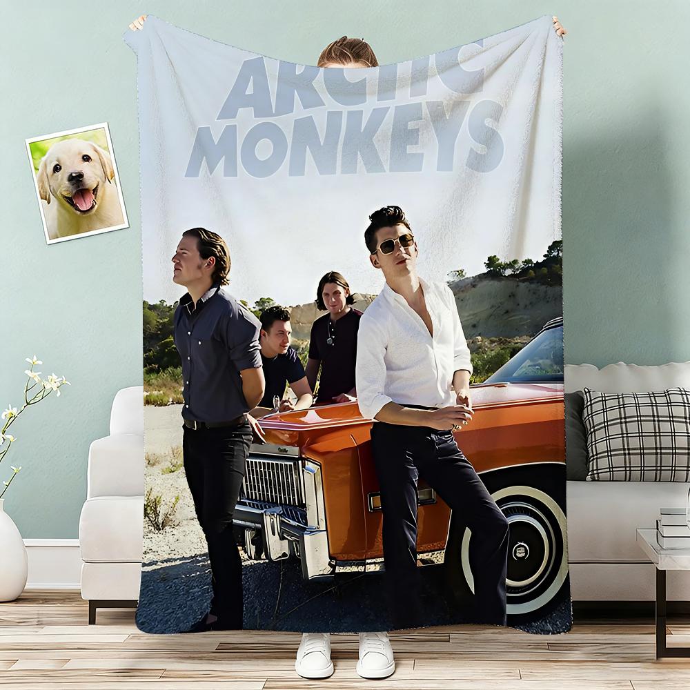 Logo AArctic MMonkeys Throw Lightweight g Flannel Blanket Soft Skinfriendly for Summer Cooling
