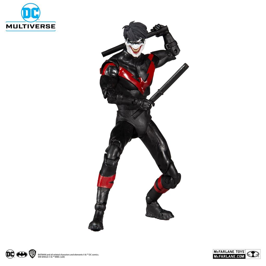 McFarlane Toys DC Comics DC Multiverse Найтвинг Джокер 7-дюймовая фигурка черного цвета [Комикс/Смертельная семья] #050