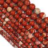 Красные яшмы 4, 6, 8, 10, 12 мм, круглые каменные бусины, свободные бусины для изготовления ювелирных изделий, модные аксессуары, 15 дюймов, сделай сам