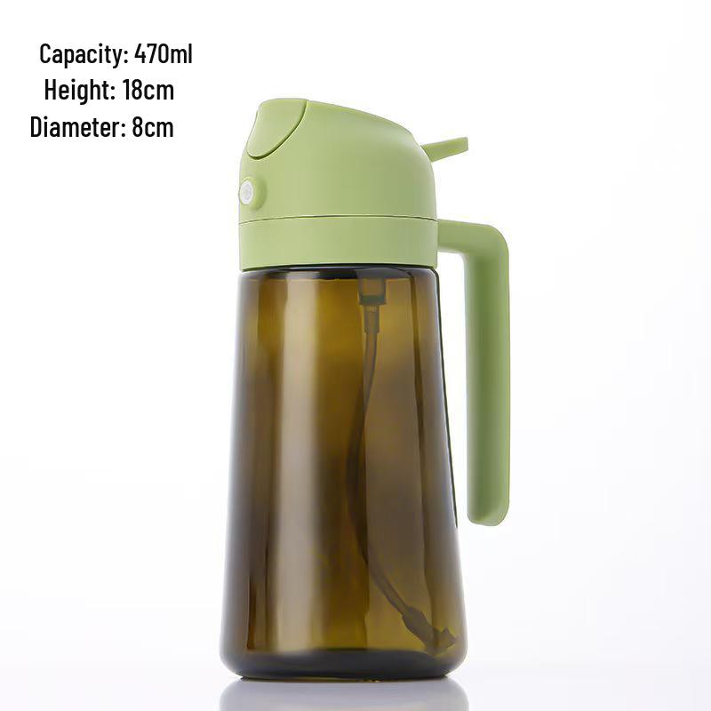 Dual-use Glass Oil Sprayer and Pour Bottle for Kitchen