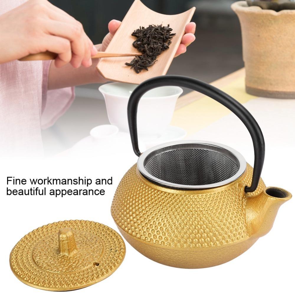 0.3L Cast Iron Teapot Stovetop Japanese Tetsubin Kettle Teapots Small Teapot Tea Brewing