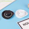 MAX-66~ 4 Pcs Miniature Plastic Doll Hat Western Cowboy Hat Cowgirl Hat For Dolls Decoration Accessories