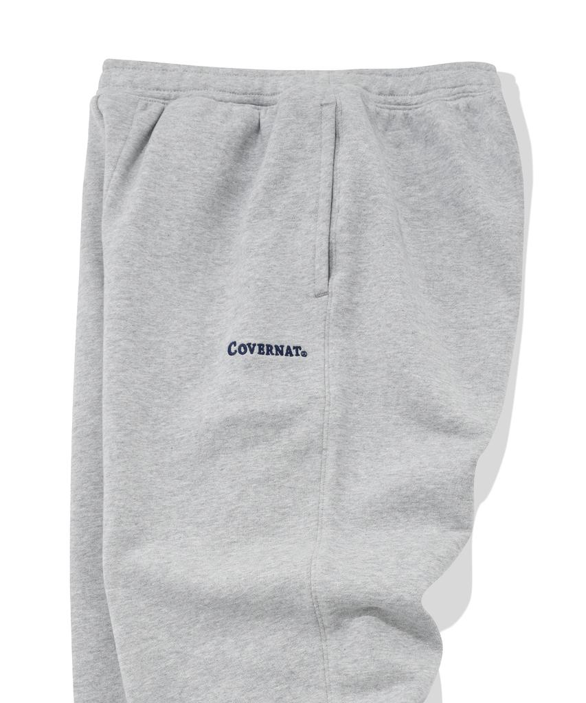 COVERNAT Authentic Logo Sweat Jogger Pants Melange Grey