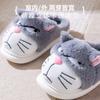 Fluffy Slippers Women House Cute Cartoon Casual Winter Designer Shoes Girls Home Flats Elegant Plush Footwear Large Size