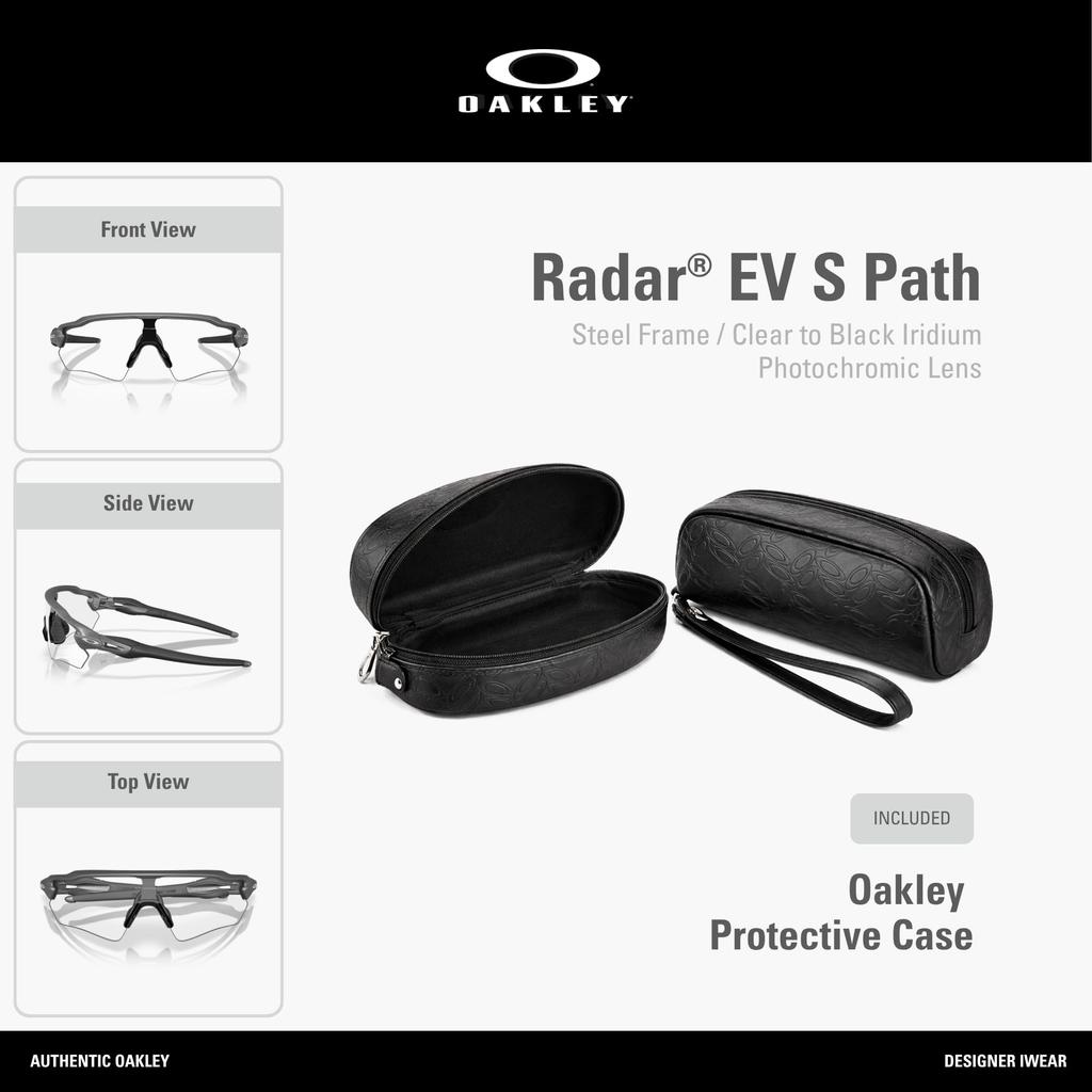 Oakley Sunglasses 0OO9510 RADAR PATH STEEL CLEAR PHOTO 95100831 EV S IRIDIUM Polarized Photochromic [Oakley] 50%