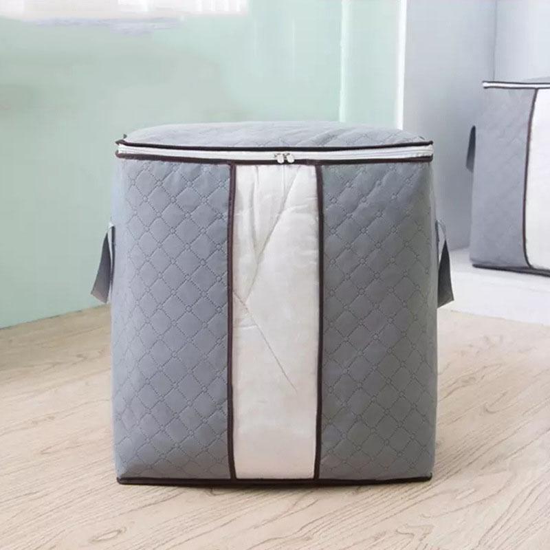 Thick Non-woven Bamboo Charcoal Color Clothing Storage Bag