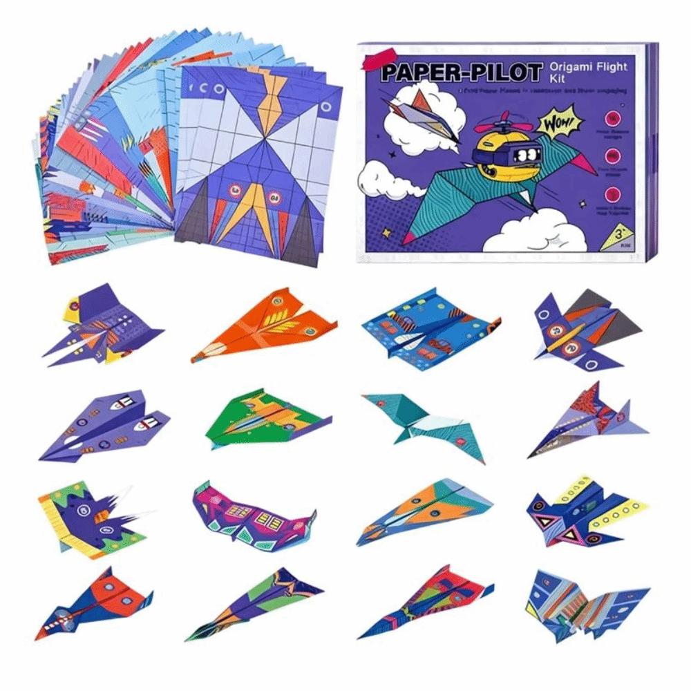 Paper Handmade Airplane Origami Art Learning Versatile Paper Aircraft Toy Parent-child interaction