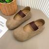 Inner heightening relaxed style Birkenstocks autumn and winter new comfortable versatile round head versatile single shoes