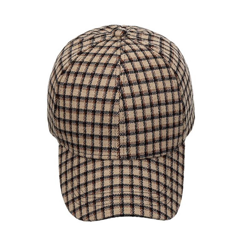 Мужская осенне-зимняя маленькая клетчатая кепка, бейсболка, женская шляпа от солнца, панама с хвостиком, кепка с козырьком, шляпа Snapback