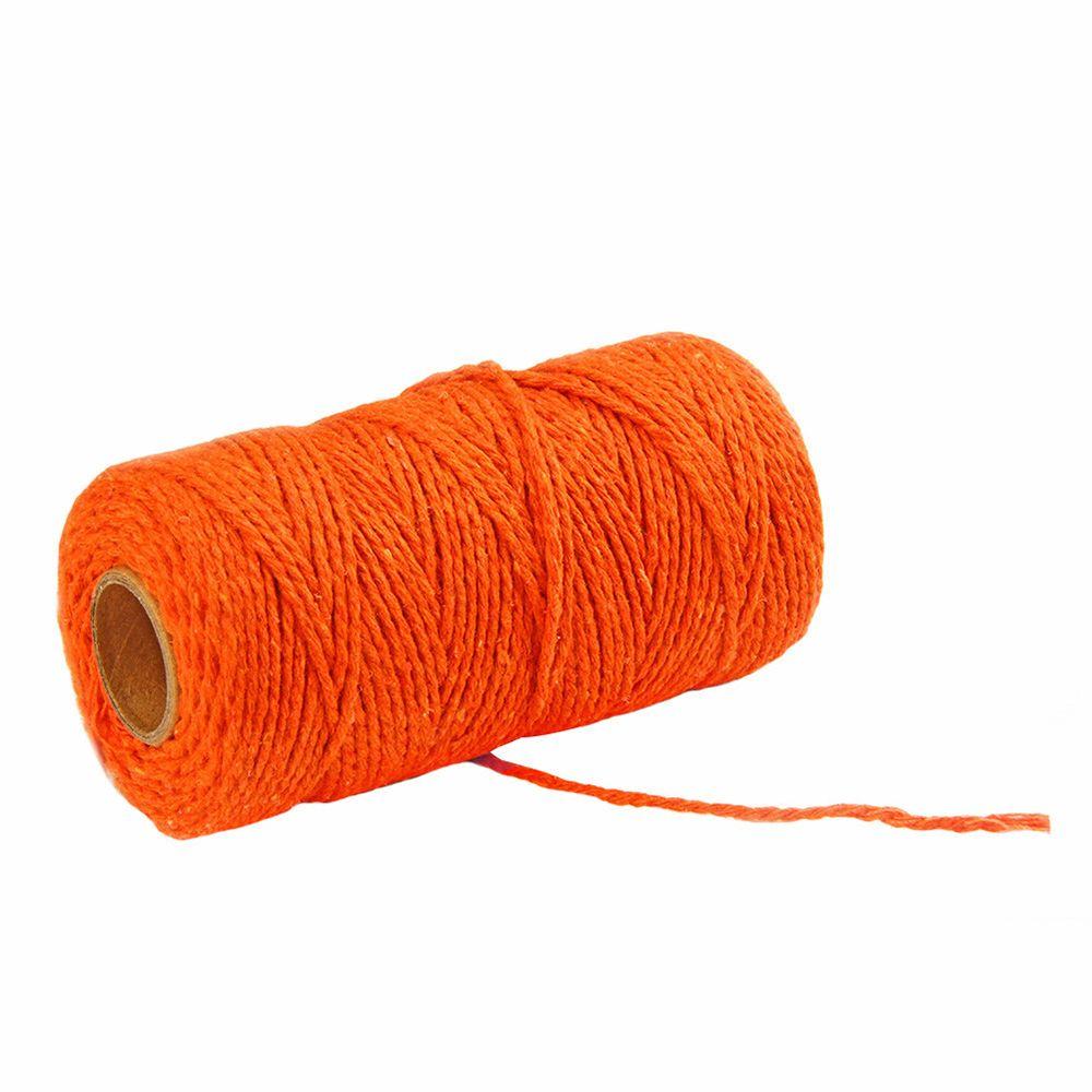 Multicolor 100m Long/100Yard Crafts Macrame DIY Twisted Cord Cotton Rope Home Textiles Linen String