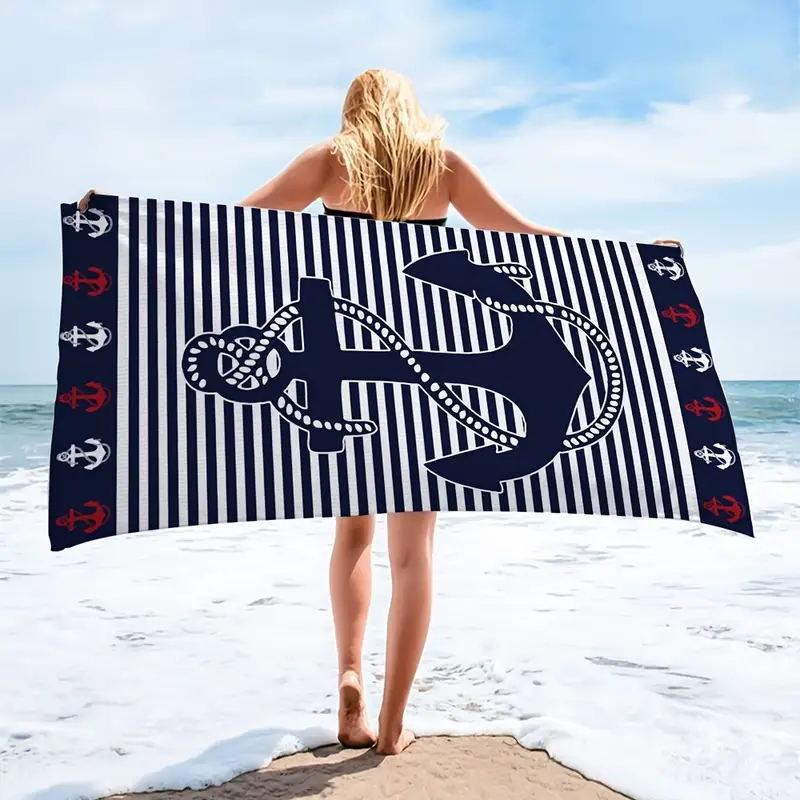 Microfiber Beach Towel Digital Printing Quick-Drying Double-Sided Velvet Class A Large Bath Towel Plus Towel
