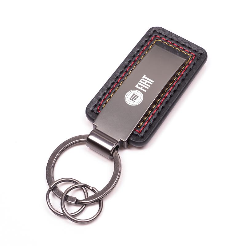 Fiat Car Pendant Auto Smart Key Chains  Logo Keychain For Abarth 500 Tipo FR Panda Argo Freemont Viaggio Bravo Punto Doblo
