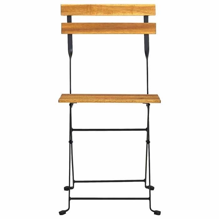 Maison Exclusive - Chaises de bistrot pliantes, lot de 4, en bois d'acacia massif