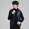 Lightweight Down Vest Autumn and Winter Men's Loose Standing Collar Casual Coat Warm White Duck Down Down Vest Men's