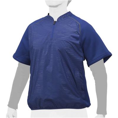 Бейсбольная одежда Гибридная куртка на молнии до середины 12JE8V48 Пастельно-темно-синий [Mizuno]