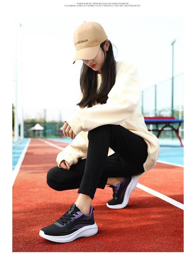 Женские легкие кроссовки из дышащей сетки — универсальные, нескользящие, с мягкой подошвой для весны, лета и осени