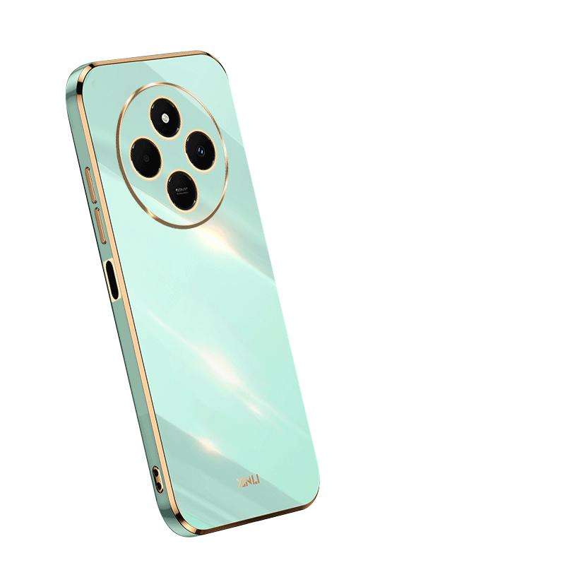 KEYSION Роскошный чехол с покрытием для Xiaomi Redmi 14C Мягкий силиконовый квадратный противоударный чехол для телефона Xiaomi Redmi 14C