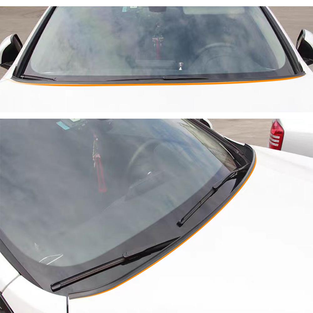 1,8 м Автомобильная резиновая уплотнительная спойлерная лента Авто Передний Задний Спойлер лобового стекла Уплотнительная накладка капота переднего окна Автомобильные аксессуары для лобового стекла