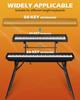STRICH Keyboard Stand 2 Tier Foldable Adjustable Piano Stand Compatible with Keyboard Electronic Piano Width/Height 54/61/73/76/88