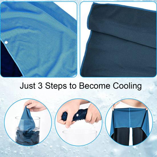 Cooling Hoodie Towel Sweat Absorption Extra Soft Sun Protection Quick Drying Sweat Towel Neck Wrap Sports Supplies