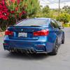 Для BMW F80 M3 F82 M4 2015 2016 2017-2020 Высококачественный Задний Бампер Губа Обвес Спойлер Глянцевый Черный Или Под Карбон