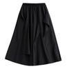 Black Plus Size Vintage High Waist Casual Loose Spring Autumn Summer Wide Leg Pants Women Trousers