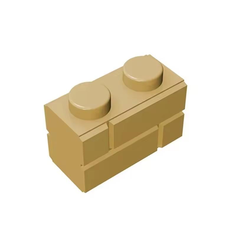 10 ШТ 98283 Детали Кирпичики DIY 1x2 Клетчатый Кирпичный Стеновой Кирпичик Детали Совместимые Образовательные Строительные Блоки Детали Игрушки