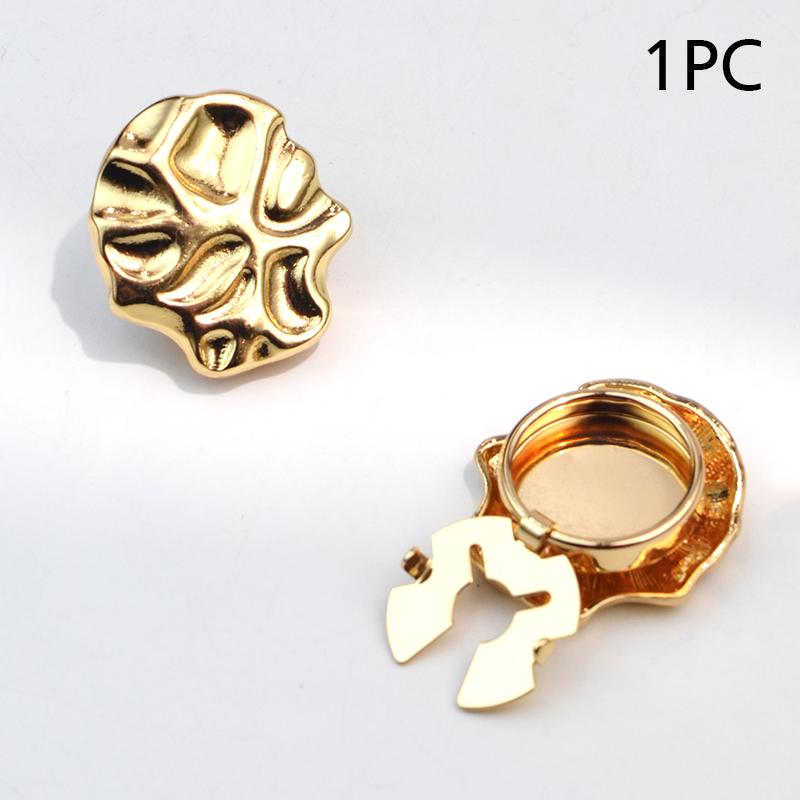 1 шт. Накладка на пуговицу Гальваническое покрытие Запонки Изысканная форма сердца Крутые украшения Вечеринка Украшение для пуговиц Подарок 24x17 мм