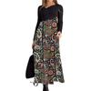 Autumn And Winter Women's Dresses Casual Long Sleeves Long Bohemian Printed Dress Women Clothes