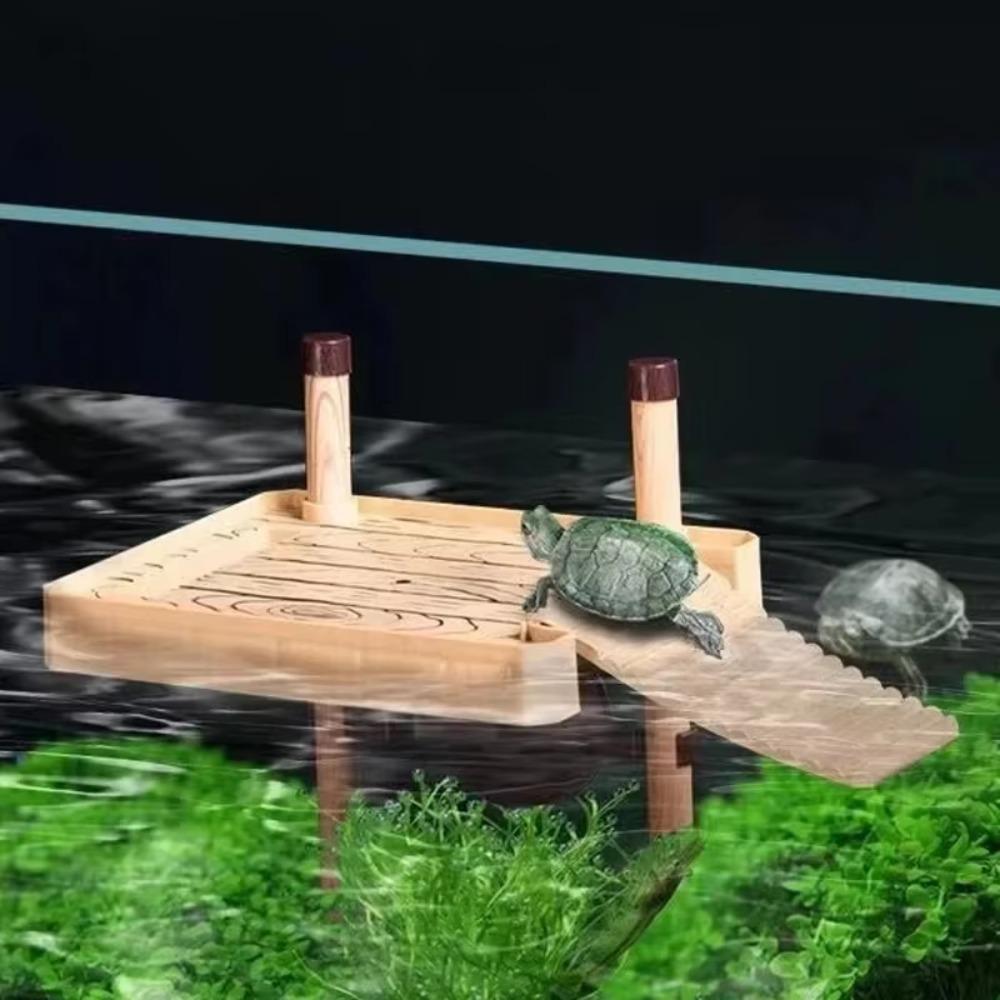 DIY Tortoise Basking Platform Plastic Fish Tank Ornaments Turtle Platform Brazilian Water Turtle