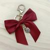Ribbon Large Bow Keychain Gifts Women Phone Bag Silk Pendant Car Key Holder Jewelry Romantic Charm Ornament Sweet Bow Keychain