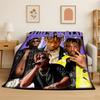 Ретро Juice WRLD 999 Легенда Рэпер Звезда Фланелевое одеяло Мягкое теплое плед для спальни гостиной кровати путешествий кемпинга