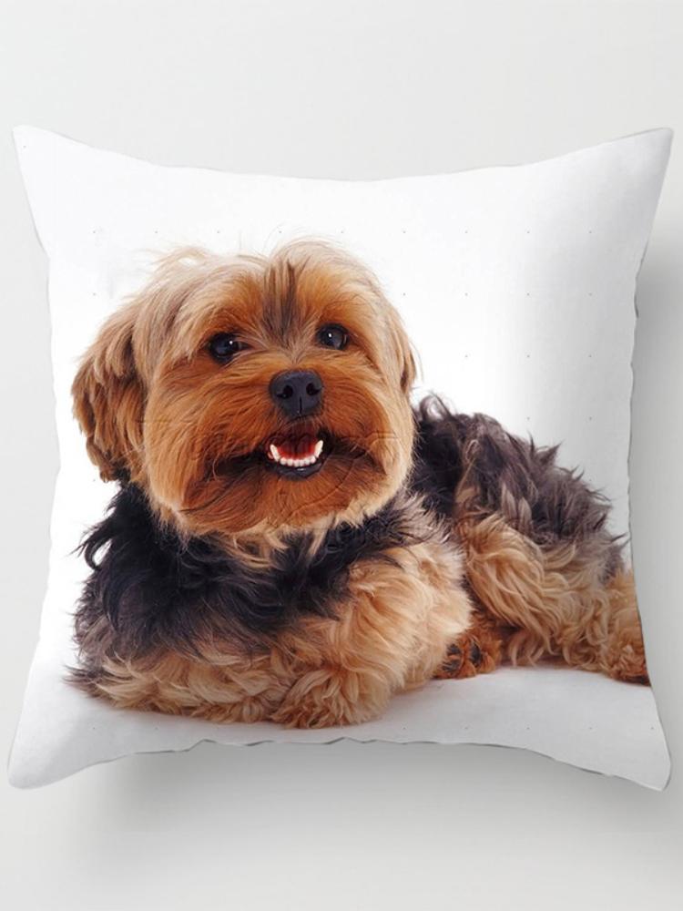 Чехол на подушку, милая йоркширская наволочка, декоративная наволочка для собаки йоркширского терьера, декоративная подушка для спальни, дивана-кровати, поясная наволочка