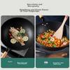 MAXCOOK Non-Stick Wok, Iron with Lid And Wooden Spatula, 32cm, Non-Stick Coating, Compatible with Gas And Induction Cooktops, MCC559