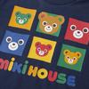 MIKI HOUSE Long Sleeve with Logo and Bear Made in for Boys and Navy Blue T-Shirt Design, Japan, Girls, Baby, Kids, Children's Clothing, 13-5202-689,
