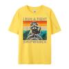 I Run A Tight Shipwreck Funny Raccoon Captain Vintage Cute Oversized T Shirt Mens Gifts