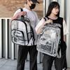 Large Capacity Transparent Backpack PVC Clear Shoulder Bag Portable Students School Bag  School