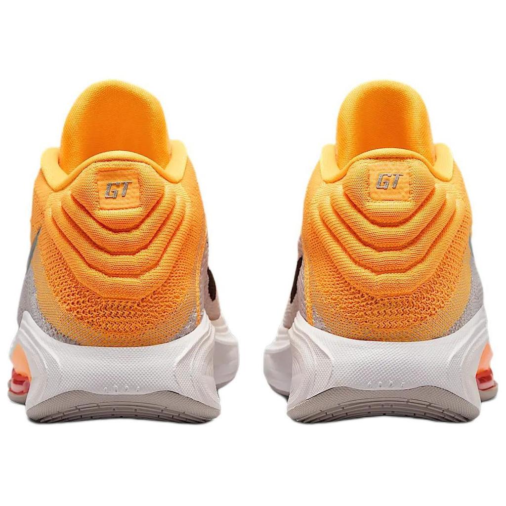 Nike Air Zoom GT Hustle 3 Anti Slip Wear Resistant Low Top Basketball Shoes Men's Orange Gray Sneakers Casual FV5952-800