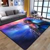 Demon Slayer Art Print Floor Mat Living Room Game Room Carpet Camping Picnic Mat Doormat Floor Mats Anime Room Decor Area Rug