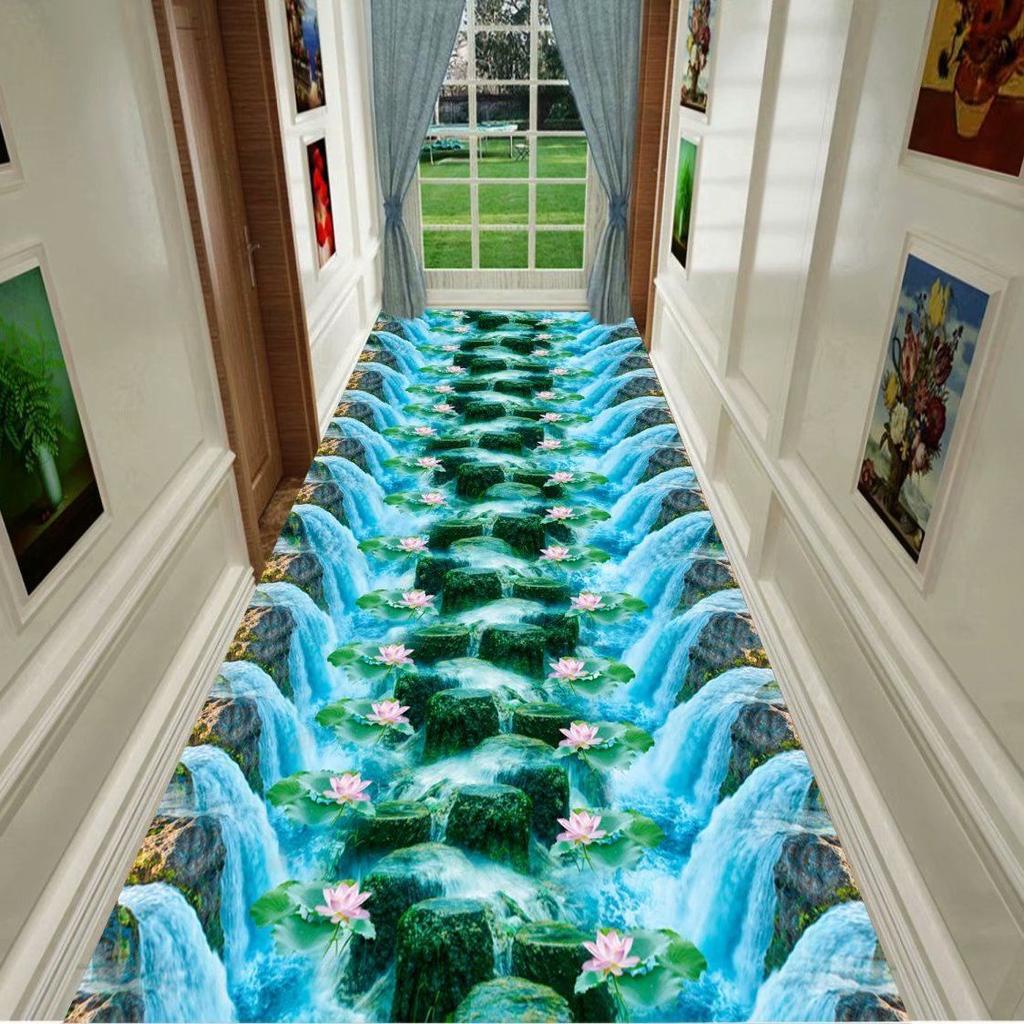 3D ковер, дверь, прихожая, проход, длинный вход, гостиная, домашний поток, ковер с карпом, офисные коврики, коммерческие гостиничные ковры, ковер