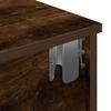 Wall Mounted Shelf with Drawers Smoked Oak Finish 80 x 31 x 17 cm Engineered Wood