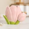 Ceramic Tulip Flower Vase Desktop Decoration Cute Flower Vase Arrangement Forried Flower Living Room Decor Home Table Decor Gift
