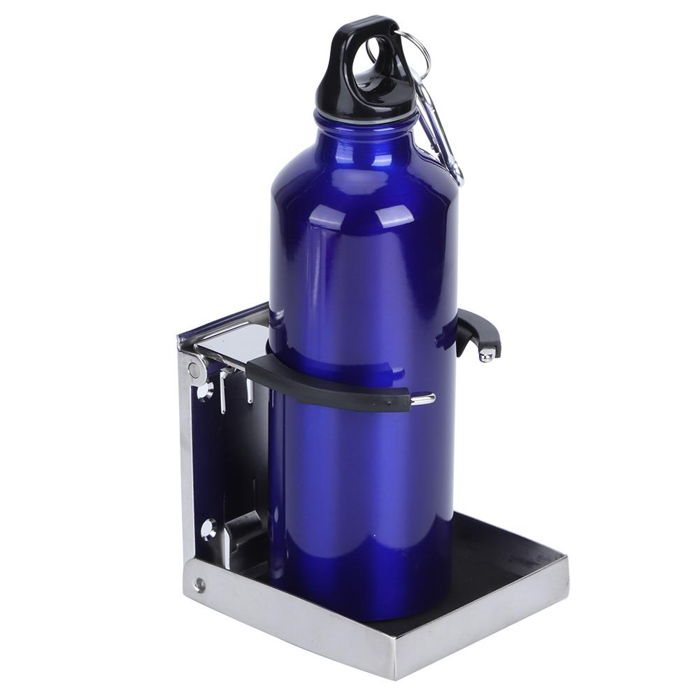 Stainless Steel Folding Drink Cup Bottle Holder for Marine Boat Truck RV Adjustable
