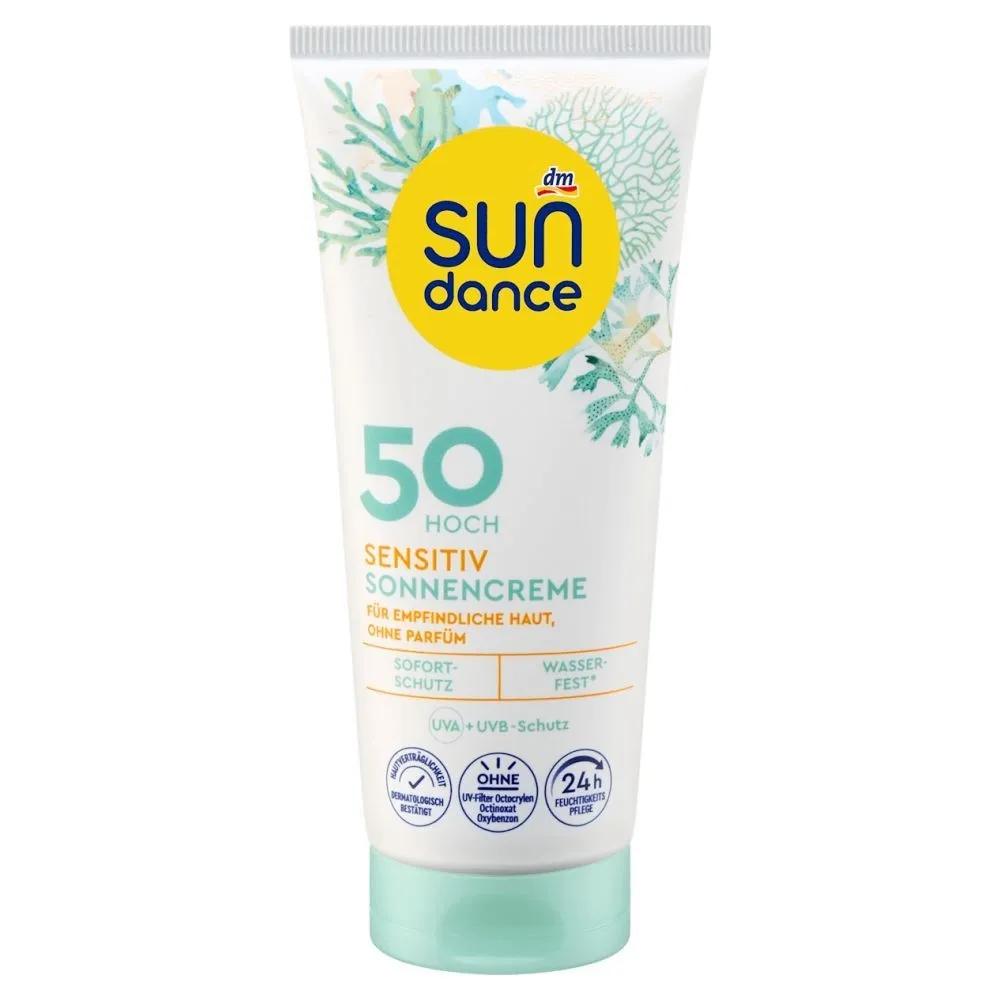 ДМ Сандэнс Солнцезащитный крем для чувствительной кожи SPF50 100 мл