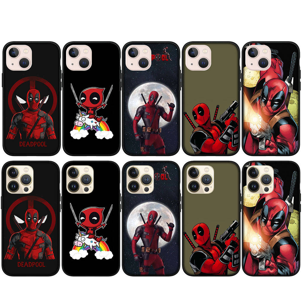Для iPhone 16 15 Xiaomi Redmi Note 13 12 11 Pro Max X 9 14 XR Samsung Galaxy A16 S24 S23 Plus A06 14C Huawei OPPO Deadpool Superhero Marvel Phone Case