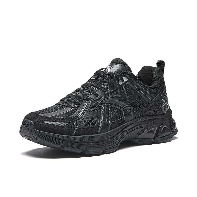 Anta Модные удобные амортизирующие нескользящие низкие повседневные туфли мужские кроссовки черные серые 112448895-1